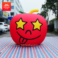 Custom Advertising Inflatable Apple Cartoon Apples Balloon Balls Advertising 