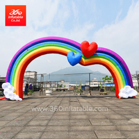 High Quality Inflatable Rainbow Advertising Arch Custom