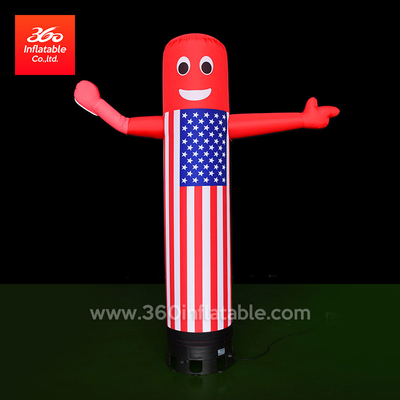 Factory Price 360 Inflatable Lamp Manufacturer Air Dancers Waving Hands High Quality Inflatable American Flag Lamp Custom
