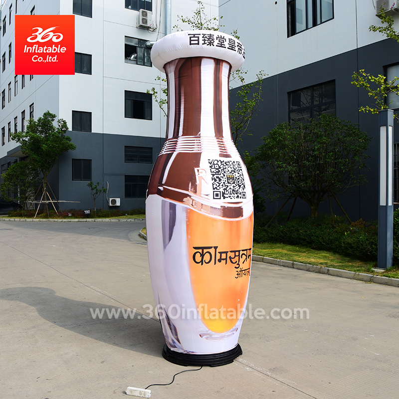 Outdoor Giant Inflatable Bottle / Advertising Promotion Inflatable led Drink Bottle Model For Sale