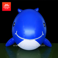Whale Cartoon Dolphin Mascot Advertising Inflatables Custom