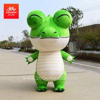 China 360 Excellent Inflatable Manufacturer Factory Price Custom Inflatable Advertising Green Frog Costume Moving Suit Inflatables