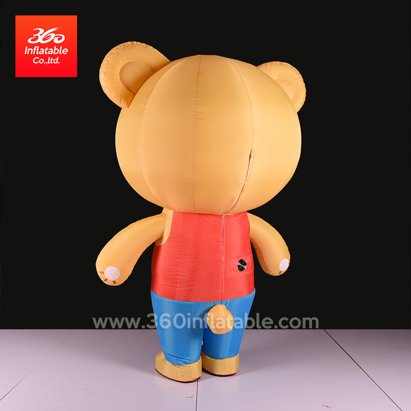 New Cool giant advertising inflatable fat young bear costume inflatable animals cartoon mascot bear model suit for advertising