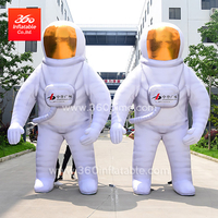 4M moving Inflatable cartoon astronauts advertising inflatable cartoon for decoration customized