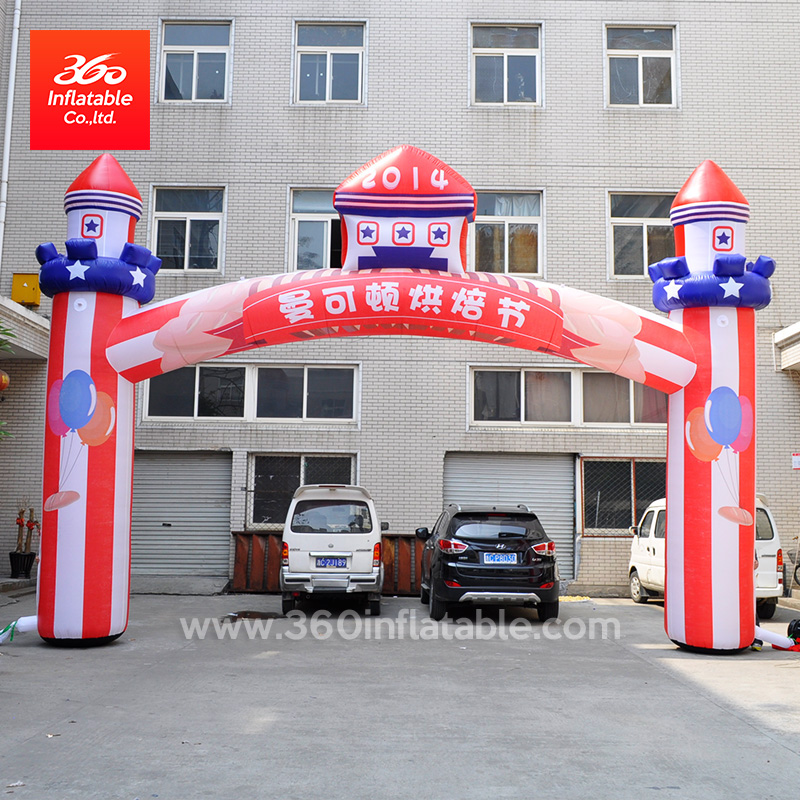 Lovely Castle Shape Inflatable Arch Custom for Advertising 