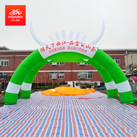 Customized Colour and Dimension Two Rows Inflatable Arches for Advertising 