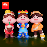 Cute Girl Cartoon Inflatables Advertising Custom 
