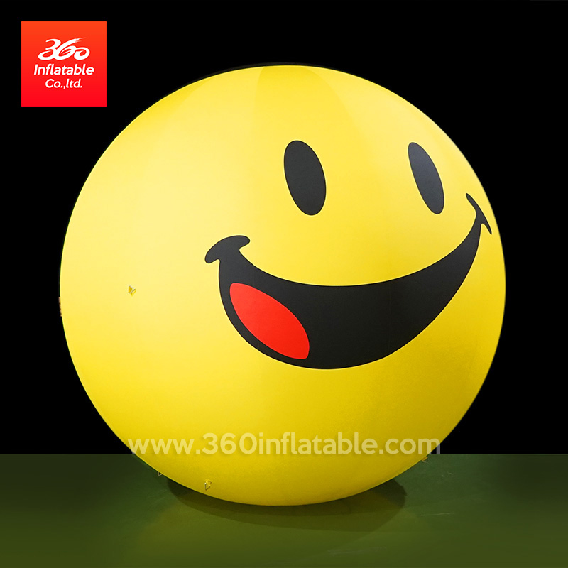 Ball Inflatables Smiling Face Balloon Inflatable Custom 