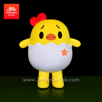 Custom Inflatable Chick Cartoon Moving Suit 