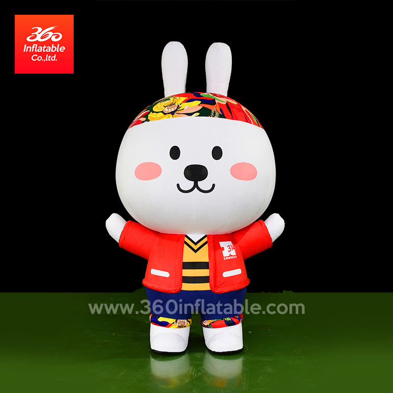 Custom Advertising Inflatables Rabbit Cartoon Mascot