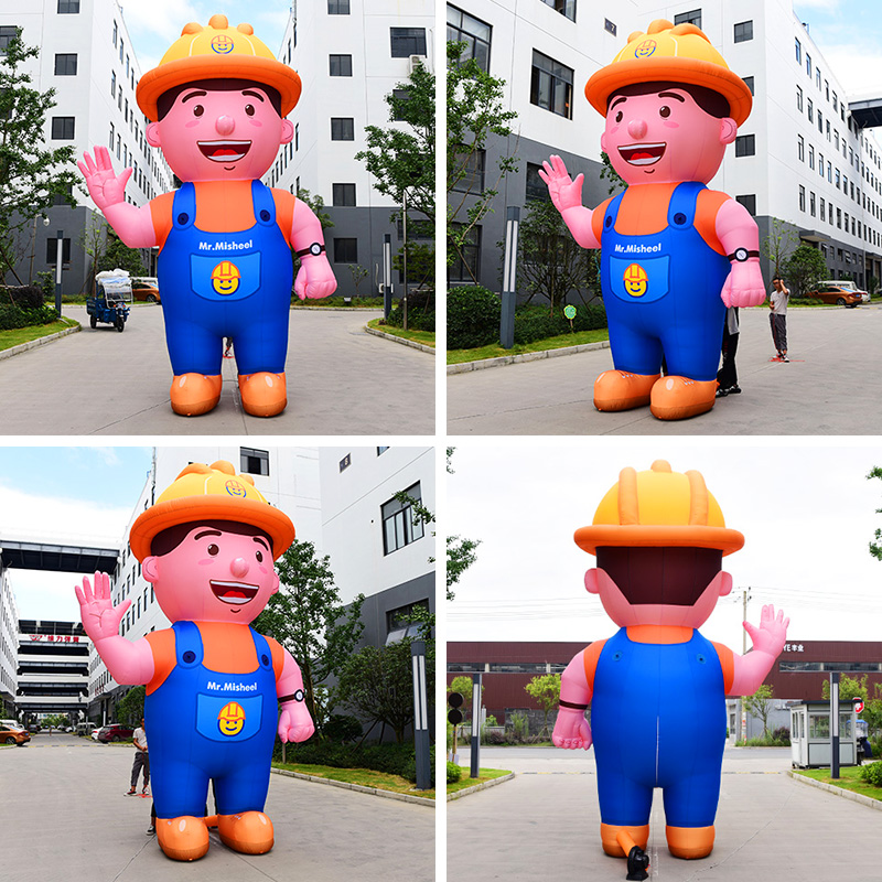 Custom Inflatable Cartoon Manufacturer High Quality Advertising Inflatable Mascot Cartoon Character Custom