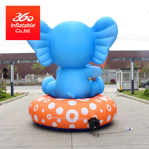 Custom giant inflatable cartoon elephant for outdoor advertising hot sale inflatable animal elephant for event decoration