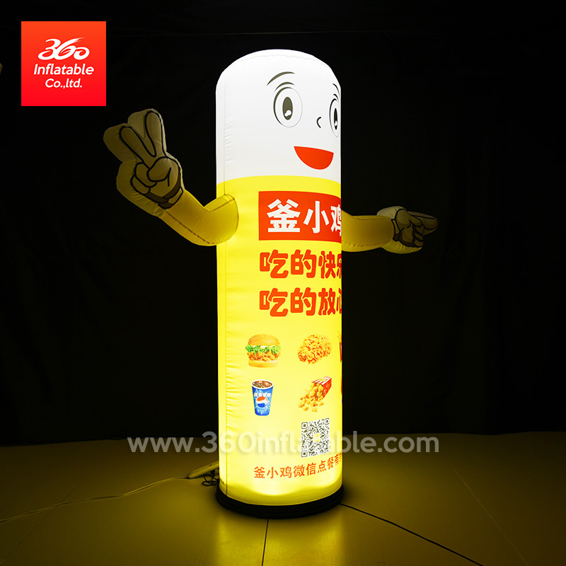 2021 HOT SALES inflatable lighting LED welcome lamppost custom made Advertising inflatable lamp
