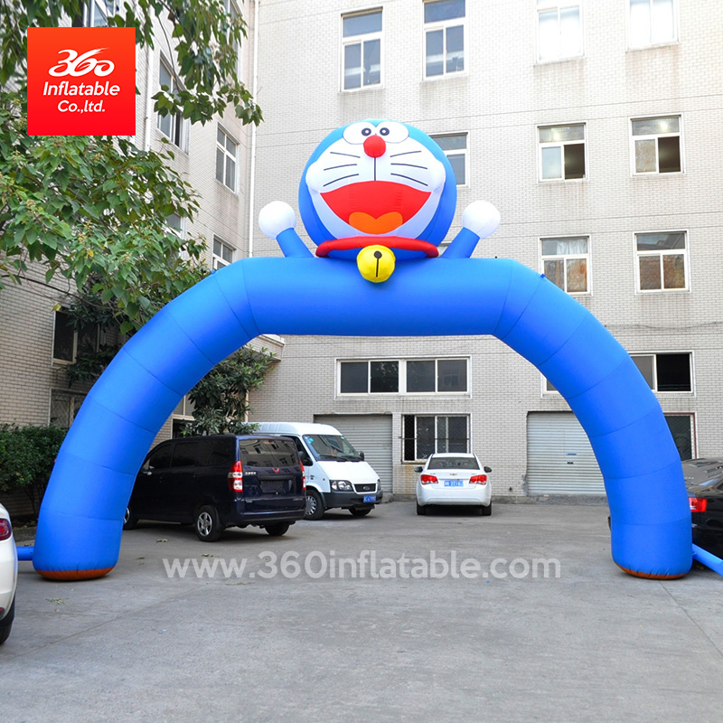 Advertising Arches High Quality Famous Cat Cartoon Inflatable Arch Custom