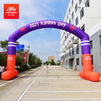Custom Advertising Inflatable Arch with Foot