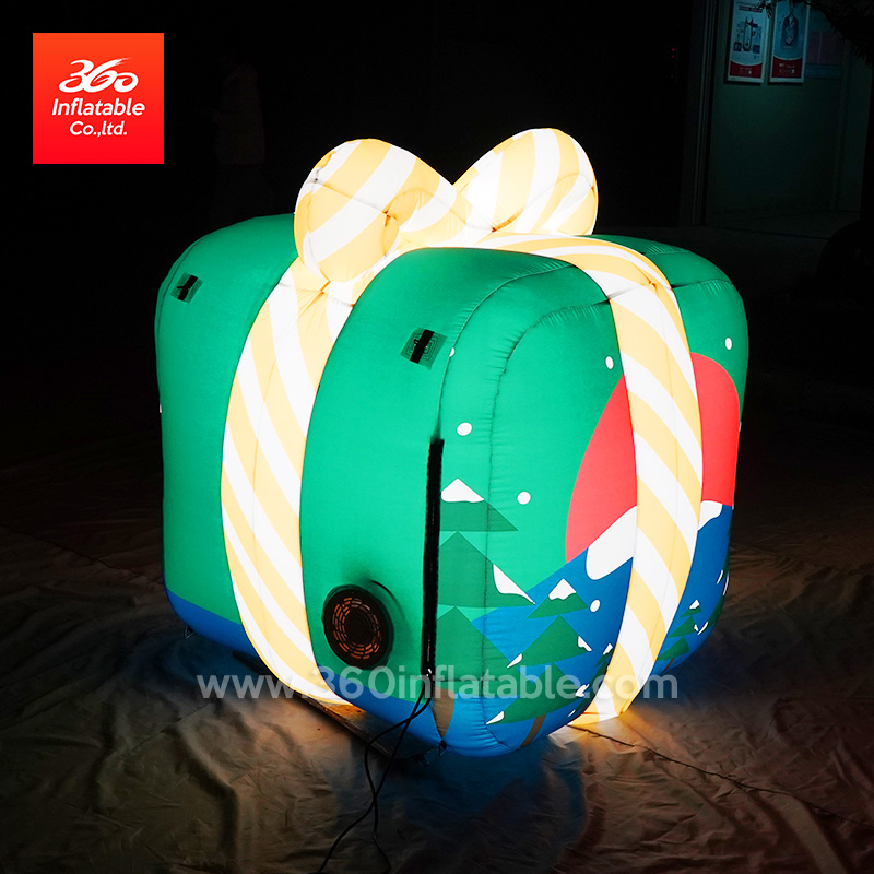 Inflatable Christmas Gift Box Cartoon Inflatables Custom