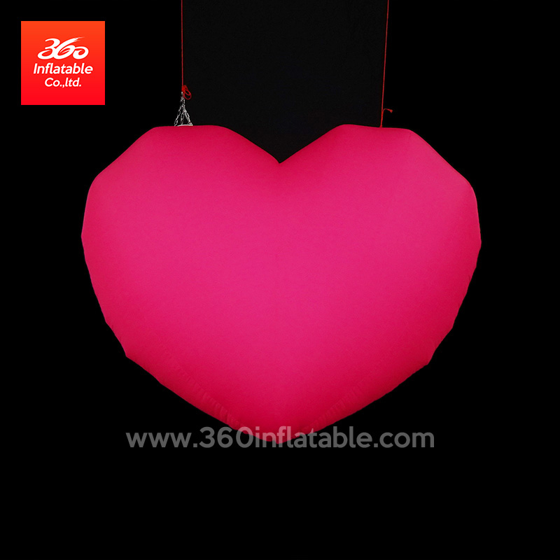 Huge Inflatable Red Heart Inflatables Advertising Custom 