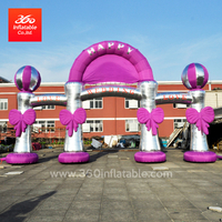 Customized Romantic Castle Wedding Inflatable Arch 
