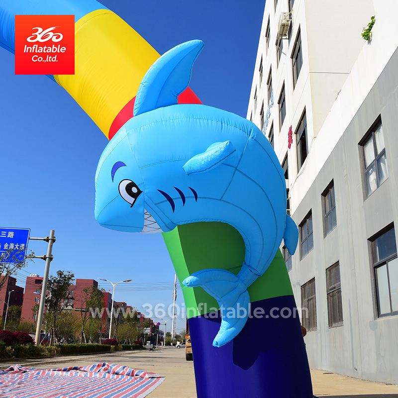 Colour Dolphin Cartoon Rainbow Arch Inflatable Custom 