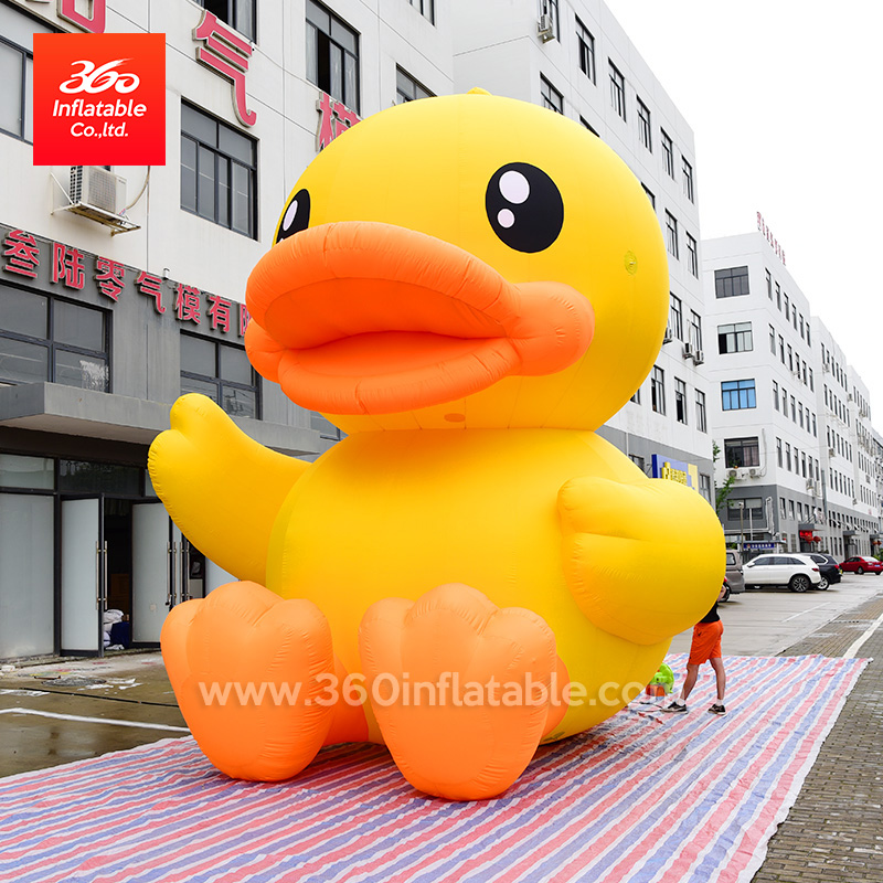 Advertising Inflatable Yellow Duck Cartoon Inflatables 