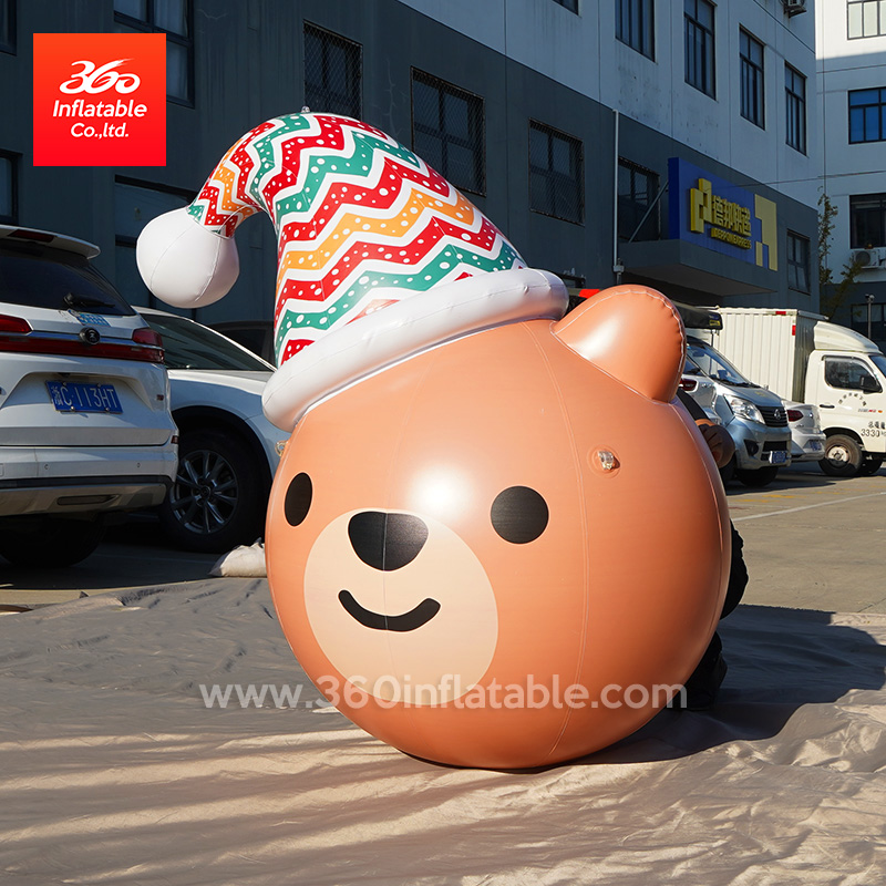 Custom Christmas Cartoon Ball Balloons Advertising PVC Inflatables Balloon
