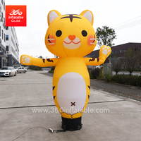 Advertising Inflatable cat cartoon welcome dancer outward arm waving air dancer Advertising inflatable cartoon cat sky dancer