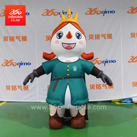 Chinese Good Quality Inflatable Manufacturer Price Snow Girl Cartoon Inflatable Moving Costume Custom