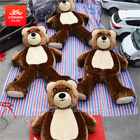 3M inflatable advertising cartoon plush cute bear inflatable cartoon brown bear for advertising custom