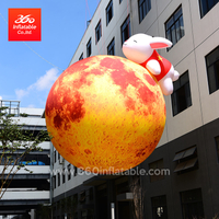 Custom Advertising Inflatable Moon Ball with a Rabbit 