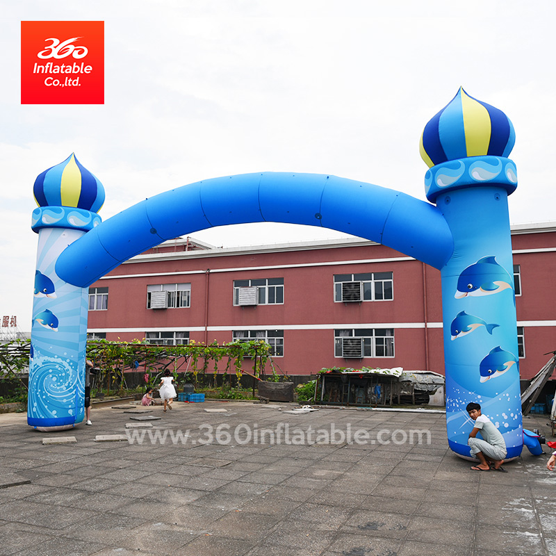High Quality Islam Church Architecture Arch Inflatable Advertising Custom