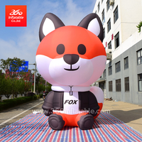 Huge 6m Fox Cartoon Animal Advertising Inflatables 