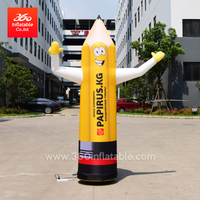 Advertising Inflatable pencil cartoon welcome dancer outward arm waving air dancer Advertising inflatable cartoon sky dancer