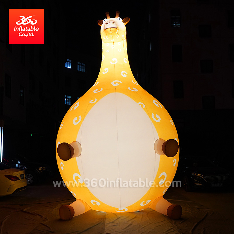 Custom Advertising Inflatables Lepoard Cartoon Inflatable