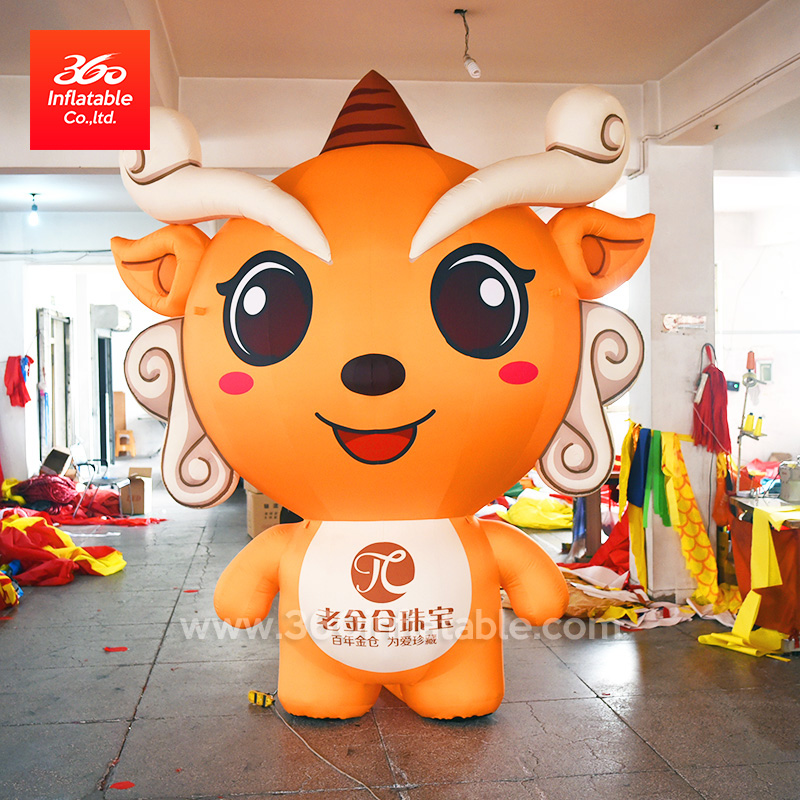 Chinese Inflatable Factory Price Customized Advertising Inflatable Cute Mascot Cartoon Custom