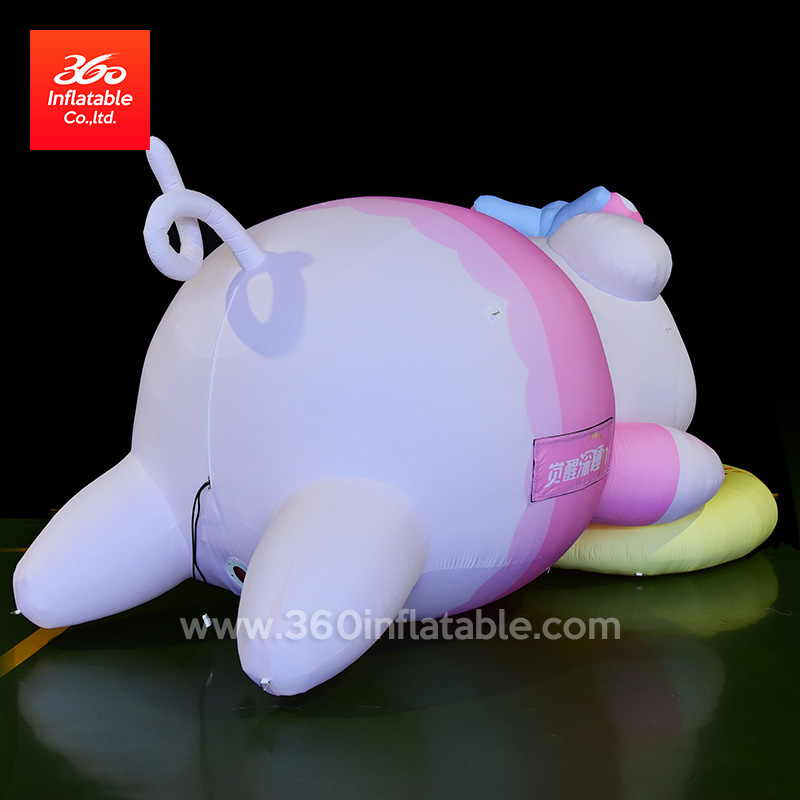 Custom Sleeping Pig Cartoon Advertising Inflatables