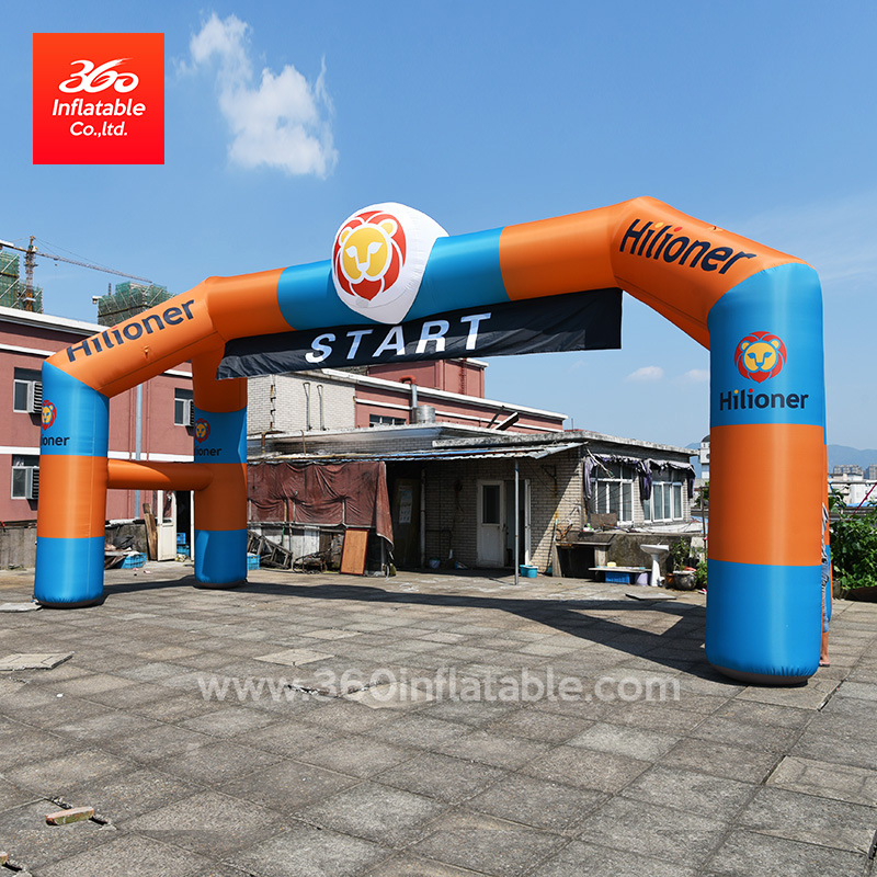 Huge Arch Custom Logo Inflatable Advertising 4 Legs Archway