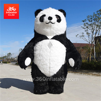 Customized Mascots Inflatables Advertising Inflatable Panda Cartoon Costume Inflatable Pandas Suit Custom