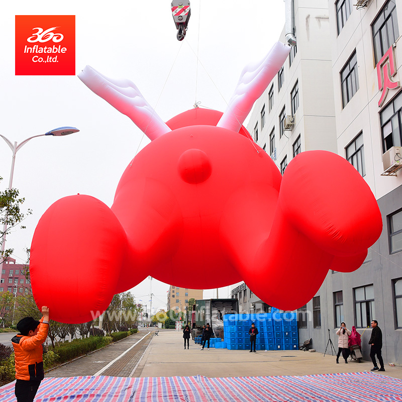 Custom giant advertising Inflatable a big Bear Bear with wings Model for decoration Inflatable toy plant inflatable statue