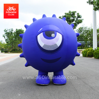 Factory Supply Manufacturer Price High Quality Blue Cute Cartoon Moving Costume Custom Inflatable Suit