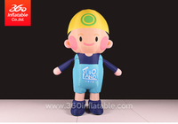 Customized IP Cartoon Yellow Hat Boy Cartoon Character Costume Custom Inflatable Mascot Advertising 