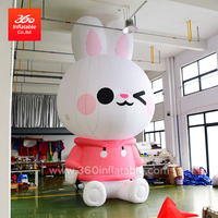 Manufacturer Price High Quality Inflatable Advertising Cute Rabbit Mascot Cartoon Custom 