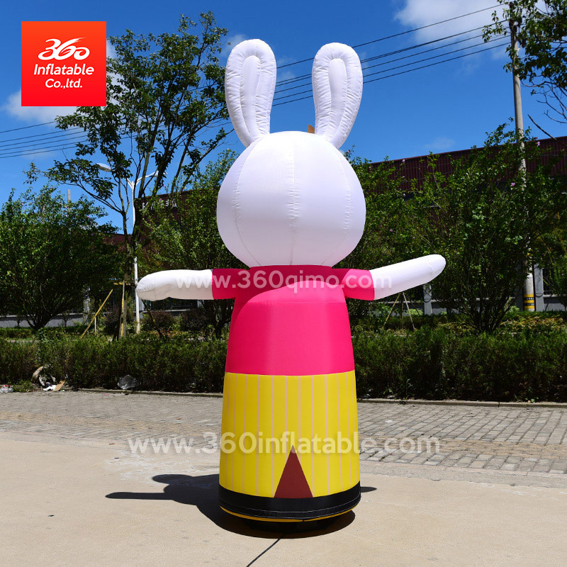 Outdoor welcomes air dancers with Blower Advertising inflatable air dancer Custom animal cartoon rabbit air dancer