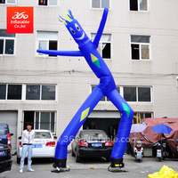 Advertising Free printing logo Air Dancers Inflatable Tube Man Sky Dancer with Blower/ Dancing Walker Wind Flying with double legs