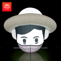 High Quality Manufacturer Supply Advertising Mascots Inflatable Cartoon Head Hat Custom