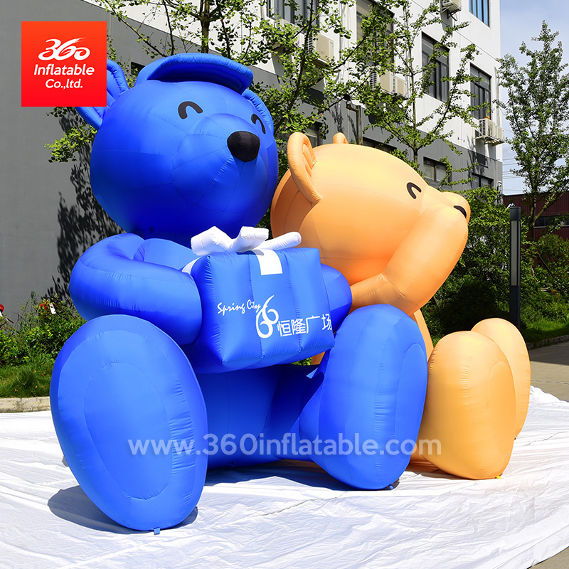 Factory Price High Quality Famous Bear Cartoon IP Character Advertising Inflatable Bear Mascot Custom