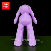 Inflatable Purple Lamb Cartoon Inflatables Custom